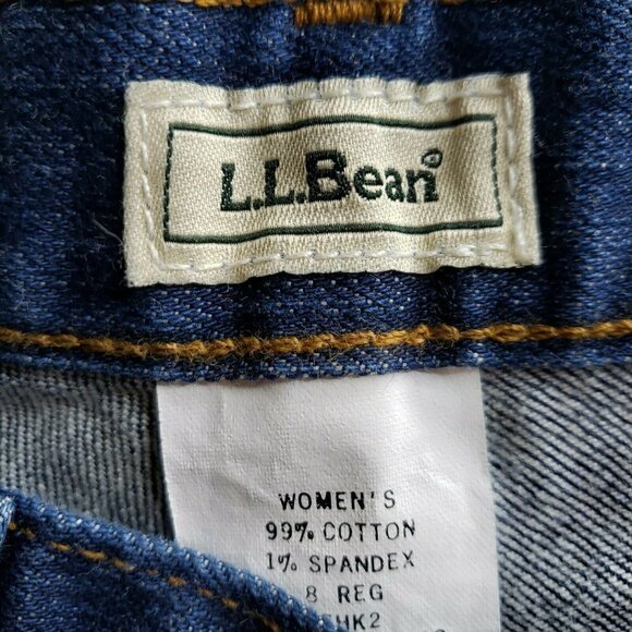 LL Bean Jeans Straight Leg Size 8 29X30 - Picture 5 of 7